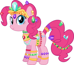 Size: 5066x4455 | Tagged: safe, artist:jhayarr23, imported from derpibooru, pinkie pie, earth pony, pony, fundamentals of magic✨ w/ princess celestia, absurd resolution, female, jewelry, simple background, solo, tiara, transparent background