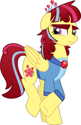 Size: 1057x1619 | Tagged: safe, artist:starryoak, imported from derpibooru, oc, oc only, oc:black forest roseblood, pegasus, pony, clothes, female, mare, offspring, parent:moondancer, parent:prince blueblood, parents:moonblood, simple background, solo, transparent background