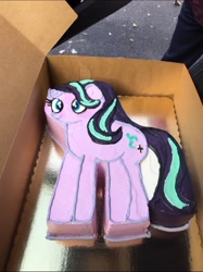 Size: 1152x1539 | Tagged: safe, imported from derpibooru, starlight glimmer, pony, unicorn, cake, food, irl, photo