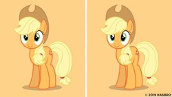 Size: 1080x607 | Tagged: safe, imported from derpibooru, applejack, pony, applejack month, cute, jackabetes, official, self ponidox