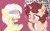 Size: 600x372 | Tagged: safe, artist:sinamuna, imported from derpibooru, oc, oc:pepper dust, oc:sunset skies, deer pony, original species, pony, unicorn, unideer, au:equuis, age regression, base used, blushing, boku no pico, colt, couple, dirty thoughts, doki doki literature club, gay, heart, heart eyes, inside joke, loading, male, male focus, pico (boku no pico), shaking, solo focus, tamotsu, text, thought bubble, video game reference, wingding eyes, young, younger
