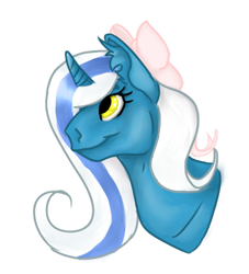 Size: 1280x1408 | Tagged: safe, artist:cheetahjevams, imported from derpibooru, oc, oc only, oc:fleurbelle, alicorn, pony, alicorn oc, bow, female, hair bow