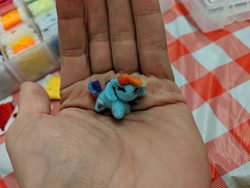 Size: 4032x3024 | Tagged: safe, artist:tinyequine, imported from derpibooru, rainbow dash, pony, irl, photo, plushie, sarubobo