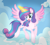 Size: 1964x1780 | Tagged: safe, artist:alizeethepony2008, imported from derpibooru, princess flurry heart, pony, female, flying, magic, older, older flurry heart, solo