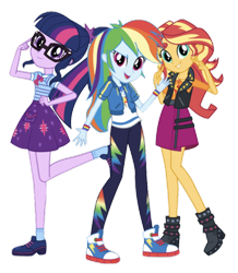 Size: 834x958 | Tagged: safe, artist:php77, deleted from derpibooru, editor:php77, imported from derpibooru, rainbow dash, sci-twi, sunset shimmer, twilight sparkle, equestria girls, equestria girls series, converse, female, geode of empathy, geode of super speed, geode of telekinesis, magical geodes, shoes, sneakers