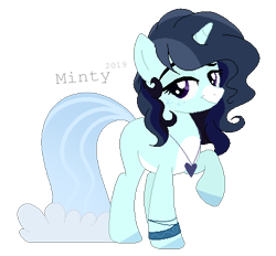 Size: 429x398 | Tagged: safe, artist:mintoria, imported from derpibooru, oc, oc only, pony, unicorn, augmented tail, female, mare, simple background, solo, transparent background