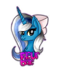 Size: 1024x1366 | Tagged: safe, artist:mlpartblossom, imported from derpibooru, oc, oc only, oc:fleurbelle, alicorn, pony, alicorn oc, bow, female, hair bow