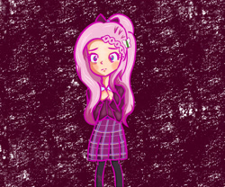 Size: 1200x1000 | Tagged: safe, artist:briithanypegasister, imported from derpibooru, fluttershy, equestria girls, clothes, crystal prep academy uniform, crystal prep shadowbolts, school uniform