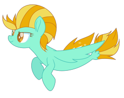 Size: 2581x2049 | Tagged: safe, artist:windwing2, imported from derpibooru, lightning dust, seapony (g4), seaponified, seapony lightning dust, solo, species swap