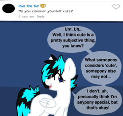 Size: 922x867 | Tagged: safe, artist:allykai, artist:go-ask-frostfire, imported from derpibooru, oc, oc:frostfire, pegasus, pony, ask, tumblr