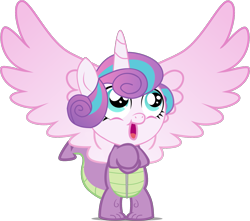 Size: 1779x1574 | Tagged: safe, artist:cyanlightning, artist:kimberlythehedgie, edit, editor:slayerbvc, imported from derpibooru, vector edit, princess flurry heart, alicorn, pony, animal costume, baby, baby pony, bipedal, clothes, costume, dragon costume, female, filly, footed sleeper, happy, looking up, pajamas, simple background, solo, spread wings, transparent background, vector, wings, zipper