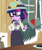 Size: 605x720 | Tagged: safe, imported from derpibooru, screencap, sci-twi, twilight sparkle, equestria girls, equestria girls series, opening night, clothes, costume, cropped, cyoa, female, glasses, misleading thumbnail, pot, sci-twi is not amused, twilight is not amused, twilight sparkle is not amused, unamused