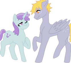 Size: 950x841 | Tagged: safe, artist:dexterousdecarius, imported from derpibooru, crackle pop, liza doolots, petunia, tootsie flute, pegasus, pony, unicorn, base used, blushing, female, male, older, shipping, simple background, story in the source, straight, tootsie cute, tootsiepop, transparent background