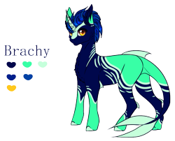 Size: 771x624 | Tagged: safe, artist:lunawolf28, artist:luuny-luna, imported from derpibooru, oc, oc only, oc:brachy, original species, shark pony, male, reference sheet, simple background, solo, transparent background