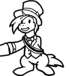 Size: 137x150 | Tagged: safe, artist:crazyperson, imported from derpibooru, pony, unicorn, fallout equestria, fallout equestria: commonwealth, black and white, bowtie, clothes, fanfic art, formal wear, generic pony, grayscale, grin, hat, holding hooves, hoofshake, jacket, male, monochrome, picture for breezies, sash, simple background, sitting, smiling, solo focus, stallion, suit, top hat, transparent background