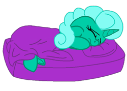 Size: 1510x1080 | Tagged: safe, artist:徐詩珮, imported from derpibooru, glitter drops, pony, unicorn, my little pony: the movie, eyes closed, pillow, simple background, sleeping, transparent background