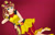 Size: 2337x1490 | Tagged: safe, artist:anonix123, imported from derpibooru, sunset shimmer, human, dance magic, equestria girls, spoiler:eqg specials, clothes, female, flamenco dress, gradient background, high heels, humanized, looking at you, shoes, smiling, sunset shimmer flamenco dress