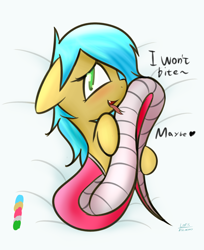 Size: 1492x1832 | Tagged: safe, artist:lofis, imported from derpibooru, oc, oc only, oc:amy, lamia, original species, snake, snake pony, fangs, female, forked tongue, solo