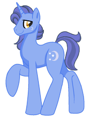 Size: 683x892 | Tagged: safe, artist:summersketch-mlp, imported from derpibooru, oc, oc only, oc:alqamar, pony, unicorn, male, next generation, offspring, parent:hoo'far, parent:trixie, parents:trixfar, simple background, solo, stallion, transparent background