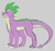 Size: 1423x1322 | Tagged: safe, artist:elf-hollow, artist:geisharozu, imported from derpibooru, spike, dragon, gray background, male, older, quadrupedal spike, simple background, solo