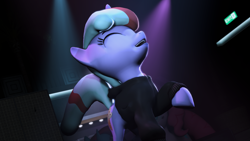 Size: 3265x1837 | Tagged: safe, artist:jollyoldcinema, imported from derpibooru, oc, oc only, oc:mintyswirl, pony, 3d, club, dancing, nightclub, solo, source filmmaker