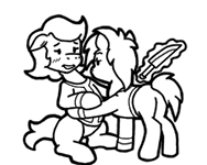 Size: 188x150 | Tagged: safe, artist:crazyperson, imported from derpibooru, pony, unicorn, fallout equestria, fallout equestria: commonwealth, black and white, blushing, duo, fanfic art, female, floppy ears, generic pony, grayscale, hoof on waist, kitchen knife, knife, magic, male, mare, monochrome, picture for breezies, simple background, stallion, telekinesis, transparent background