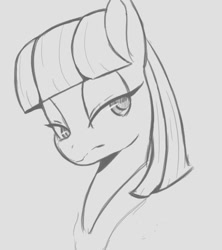 Size: 472x532 | Tagged: safe, artist:tre, imported from derpibooru, maud pie, earth pony, pony, female, grayscale, mare, monochrome, solo