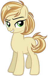 Size: 385x606 | Tagged: safe, artist:otakuchicky1, imported from derpibooru, oc, oc only, pony, unicorn, female, mare, offspring, parent:feather bangs, parent:sweet biscuit, simple background, solo, transparent background