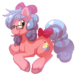 Size: 898x892 | Tagged: safe, artist:caramelbrulee, imported from derpibooru, oc, oc only, earth pony, pony, bow, solo