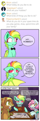 Size: 1000x2984 | Tagged: safe, artist:sickly-sour, imported from derpibooru, oc, oc only, oc:caramel apple, oc:kokomo, oc:sweet pea, bat pony, earth pony, pony, ask, bashful, bat wings, board game, bowtie, comic, comic strip, dice, dungeon master, dungeons and dragons, excited, green eyes, map, ogres and oubliettes, pink eyes, pink mane, scared, spread wings, tabletop game, tumblr, wings, yellow eyes