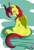 Size: 1999x2944 | Tagged: safe, artist:wolfmask, imported from derpibooru, oc, oc:candelaria, kirin, butt, kirin-ified, looking at you, plot, species swap, tail, tongue out