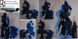 Size: 3989x2000 | Tagged: safe, artist:bastler, derpibooru exclusive, imported from derpibooru, princess luna, alicorn, pony, collage, crown, female, hoof shoes, irl, jewelry, mare, photo, plushie, regalia