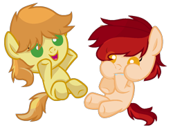 Size: 1128x848 | Tagged: safe, artist:sapphireartemis, imported from derpibooru, braeburn, oc, pony, baby, baby pony, simple background, story included, transparent background, younger