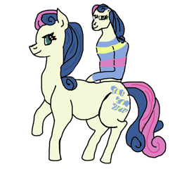 Size: 1024x1030 | Tagged: safe, artist:laupin, imported from derpibooru, human, pony, taur, bonbond, humalos, melted, reverse