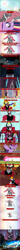 Size: 640x8146 | Tagged: safe, imported from derpibooru, discord, lord tirek, princess cadance, princess celestia, princess luna, twilight sparkle, alicorn, cerberus, twilight's kingdom, cell (dbz), cell (dragon ball), dragon ball, dragon ball fighterz, dragonball z abridged, frank sinatra, multiple heads, my way, perfect cell, rainbow power, tartarus, team four star, text, three heads, twilight sparkle (alicorn)