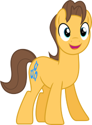 Size: 4404x6000 | Tagged: safe, artist:chainchomp2, imported from derpibooru, caramel, earth pony, pony, one bad apple, absurd resolution, background pony, carabetes, cute, happy, looking at you, male, simple background, smiling, solo, stallion, transparent background