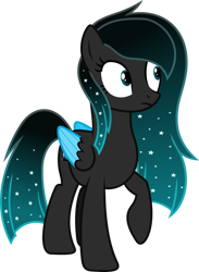 Size: 1024x1397 | Tagged: safe, artist:jeremeymcdude, imported from derpibooru, oc, oc only, oc:spirit night, pegasus, pony, female, simple background, solo, transparent background, vector