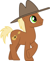 Size: 1600x1971 | Tagged: safe, artist:chainchomp2, imported from derpibooru, meadow song, earth pony, pony, the last roundup, background pony, cowboy hat, hat, male, simple background, solo, stallion, transparent background, vector