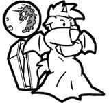 Size: 159x150 | Tagged: safe, artist:crazyperson, imported from derpibooru, alicorn, bat pony, bat pony alicorn, pony, vampire, fallout equestria, fallout equestria: commonwealth, black and white, fanfic art, generic pony, grayscale, mare in the moon, monochrome, moon, picture for breezies, robes, simple background, transparent background