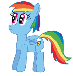 Size: 610x638 | Tagged: safe, artist:nightshadowmlp, imported from derpibooru, rainbow dash, pegasus, pony, female, mare, rainbow dash day, simple background, solo, white background
