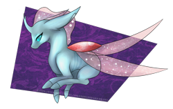 Size: 1896x1200 | Tagged: safe, artist:snowleopard-draws, imported from derpibooru, ocellus, changedling, changeling, female, solo, spread wings, wings