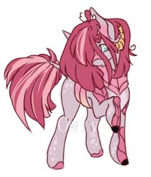 Size: 276x322 | Tagged: safe, artist:owl-clockwork, artist:vintage-owll, imported from derpibooru, oc, oc only, changepony, pony, female, offspring, parent:queen chrysalis, simple background, solo, transparent background