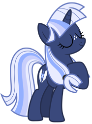 Size: 4826x6435 | Tagged: safe, artist:estories, imported from derpibooru, oc, oc only, oc:silverlay, original species, pony, unicorn, absurd resolution, eyes closed, female, freckles, mare, smiling, solo, umbra pony, vector