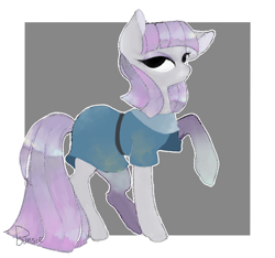 Size: 800x750 | Tagged: safe, artist:bunsiebox, imported from derpibooru, maud pie, earth pony, pony, cute, female, mare, maudabetes, no iris, raised hoof, solo