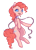 Size: 1300x1800 | Tagged: safe, artist:bunsiebox, imported from derpibooru, pinkie pie, pony, bow, chest fluff, cute, diapinkes, female, heart, heart eyes, open mouth, simple background, solo, transparent background, wingding eyes