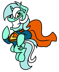 Size: 597x732 | Tagged: safe, artist:cowsrtasty, imported from derpibooru, lyra heartstrings, pony, female, simple background, solo, superhero, transparent background