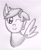 Size: 1931x2332 | Tagged: safe, artist:peterhrod656, imported from derpibooru, oc, oc only, pony, black and white, cute, female, grayscale, mare, monochrome, ocbetes, simple background, sketch, solo, white background