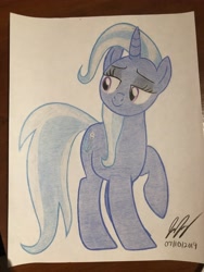 Size: 4032x3024 | Tagged: safe, artist:schufflez4380, imported from derpibooru, trixie, pony, female, solo, traditional art