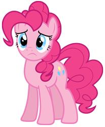 Size: 4974x6000 | Tagged: safe, artist:estories, imported from derpibooru, pinkie pie, earth pony, pony, absurd resolution, female, frown, mare, simple background, solo, transparent background, vector