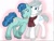 Size: 512x387 | Tagged: safe, artist:seths-girl, imported from derpibooru, double diamond, party favor, earth pony, pony, unicorn, duo, gay, male, partydiamond, shipping, stallion, tongue out